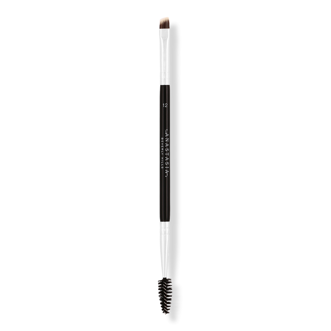 Dual-Ended Firm Angled Eyebrow Brush #12
